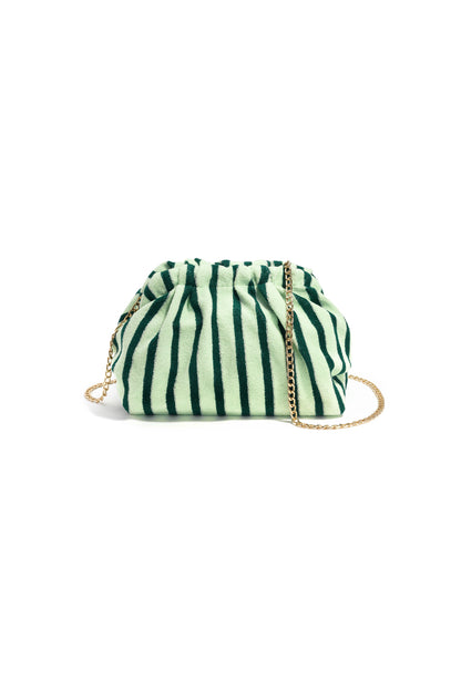 Crossbodytas met strepen, eenvoudig model, polyester, dagelijkse accessoires