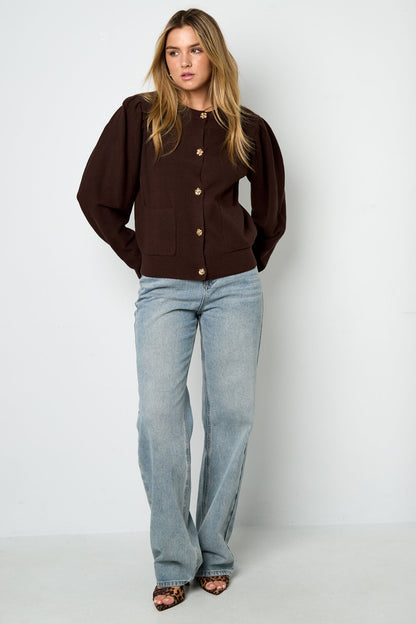 Gebreide Viscose Dames Cardigan Herfst/Winter Casual Solide Kleur