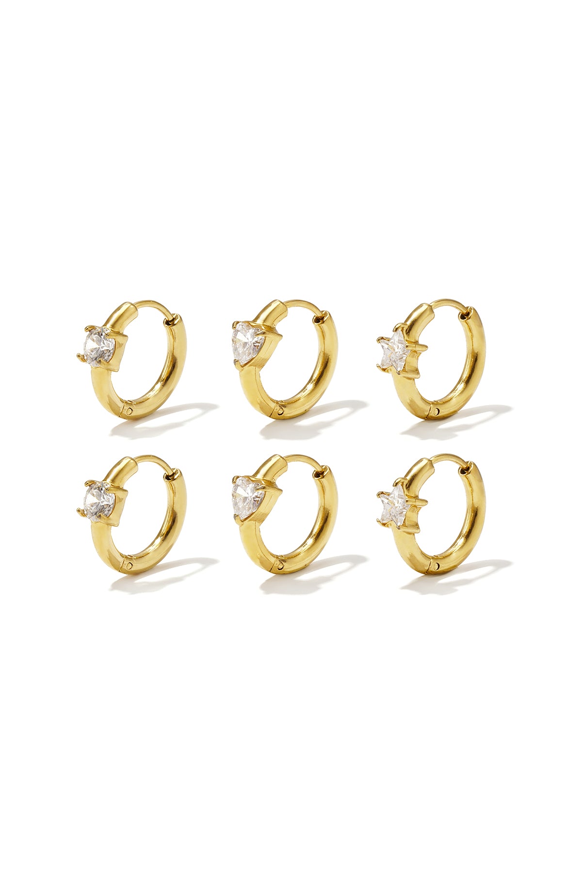 Roestvrijstalen oorbellen setjes Circle Simple Daily Simple serie dames sieraden