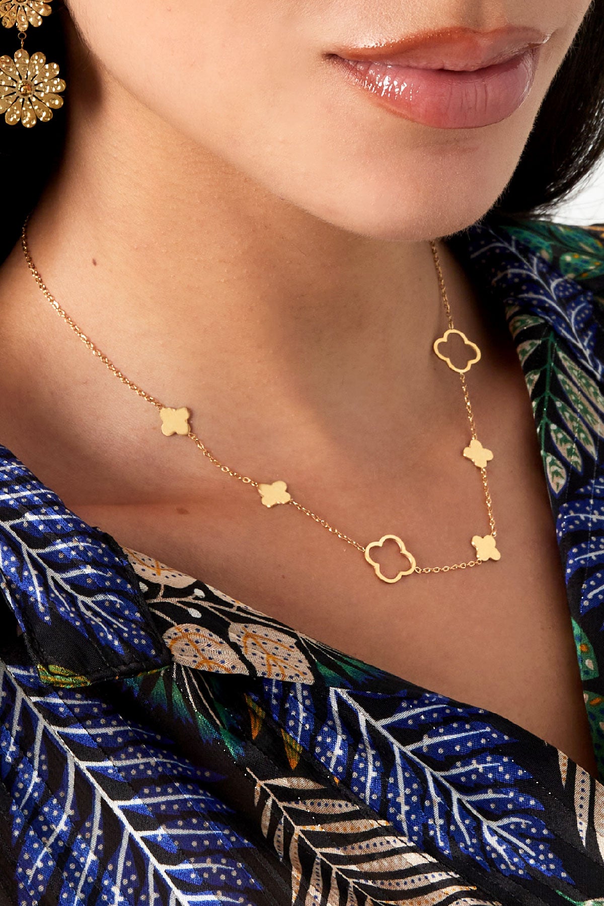 ketting verschillende klavertjes