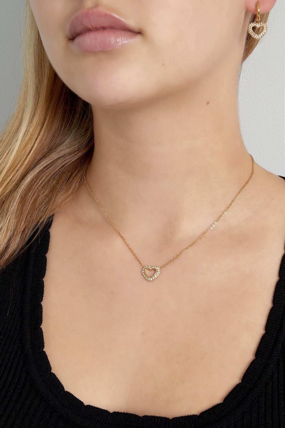 diamant hart ketting
