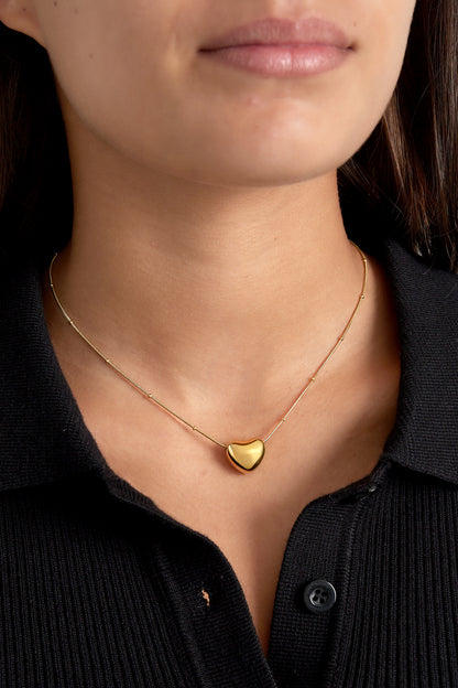 soft heart ketting