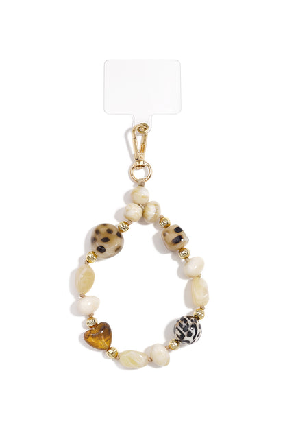 Telefoonketting met onregelmatige vorm, eenvoudige acryl, dagelijkse accessoires