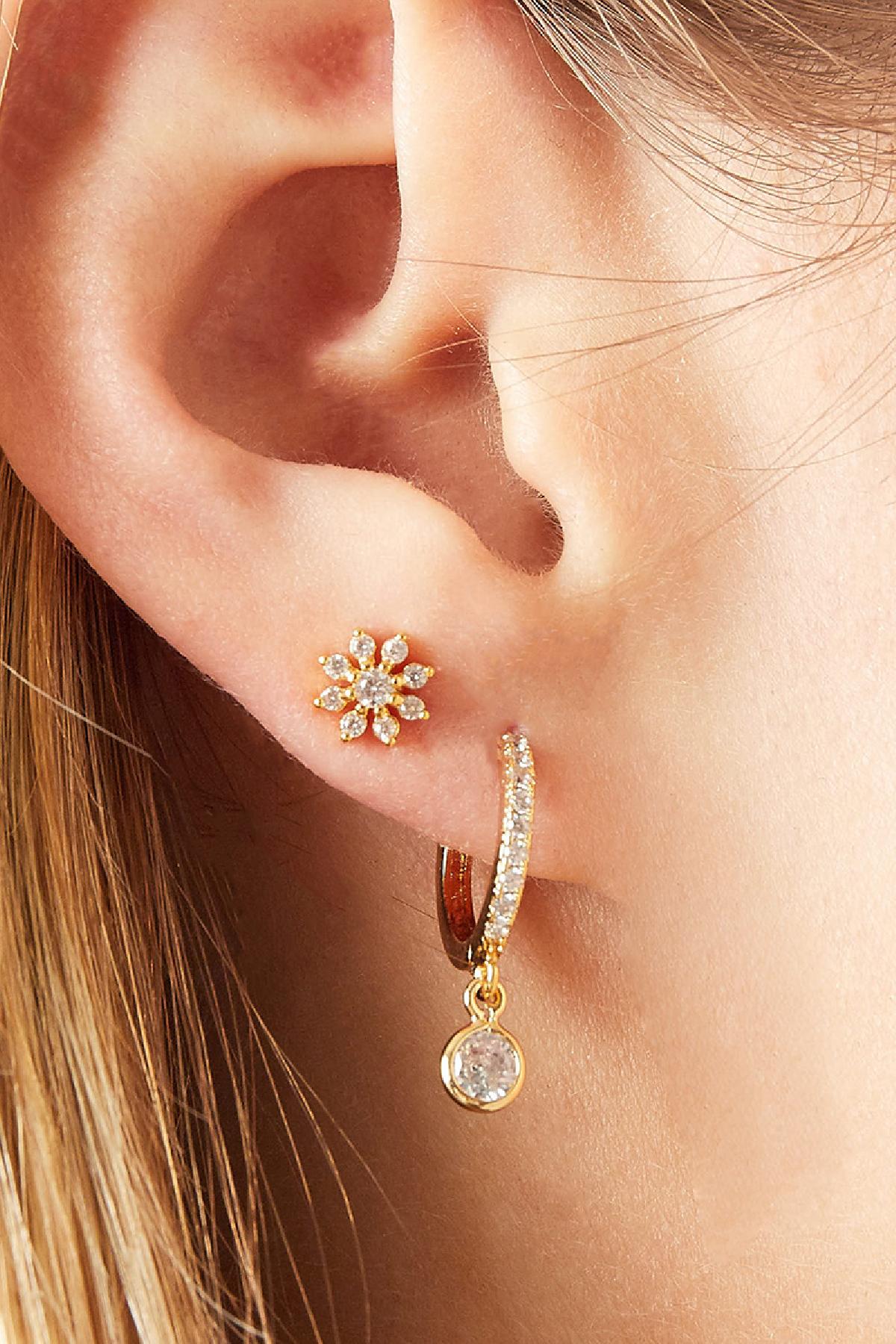 Piercing Flowerish Goud kleur Koper