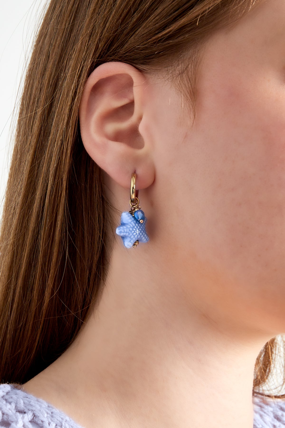 starry oorbellen - blauw & 