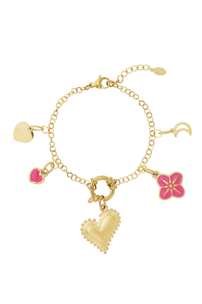 Chunky hart DIY armband