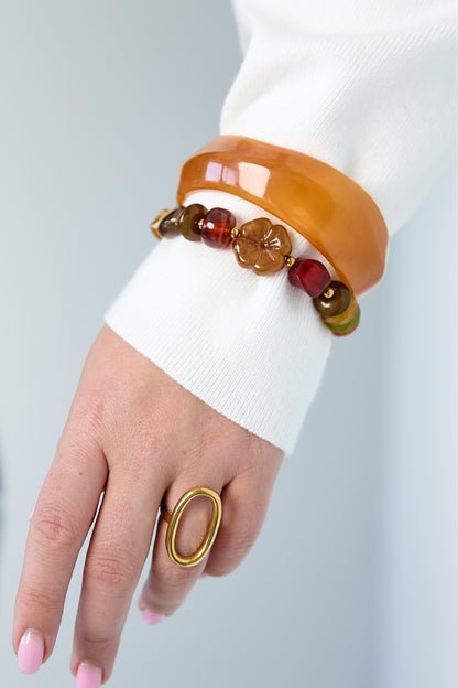 Acryl kralenarmbanden, casual, alledaagse, eenvoudige serie, damessieraden