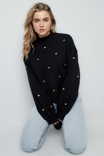 Acryl Gebreide Trui Casual Hart Patroon Herfst/Winter