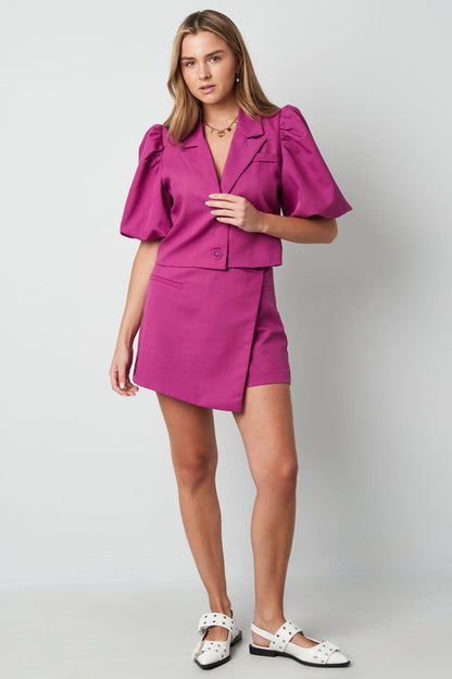 Stylish Green, Fuchsia, Beige Mini Skirt for Fashionistas