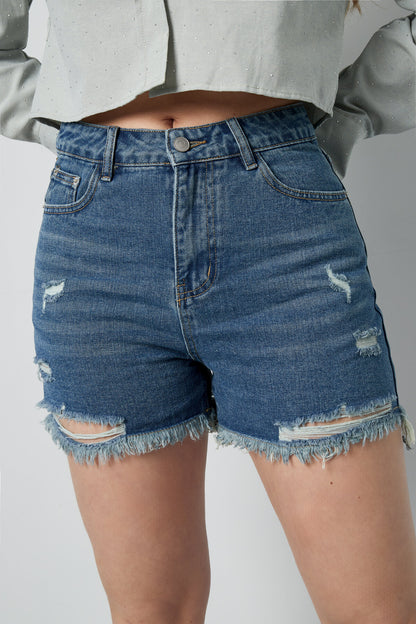 Stylish Blue Denim Shorts for Summer Vibes