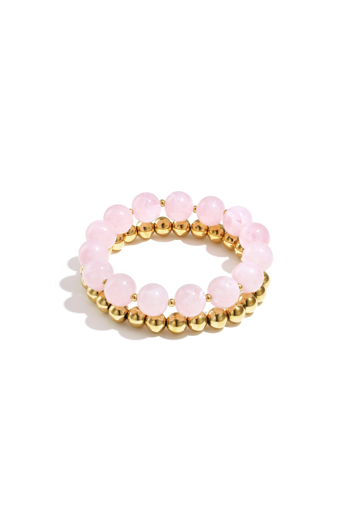 Armbandenset met ronde kralen