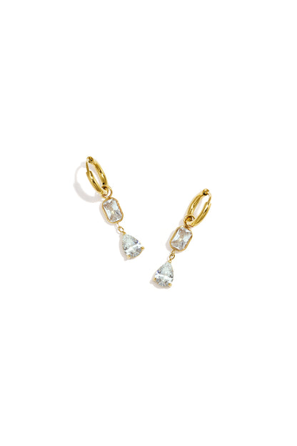 Oorbellen van roestvrij staal, druppelvormig, casual, dagelijks, eenvoudig, serie, damessieraden