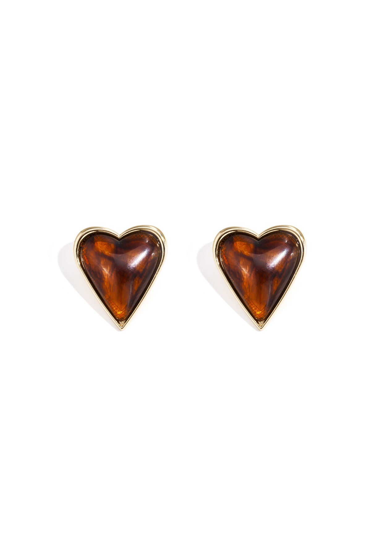 Oorbellen met hartvormige stift van legering, retro, alledaags en eenvoudig, dames sieraden