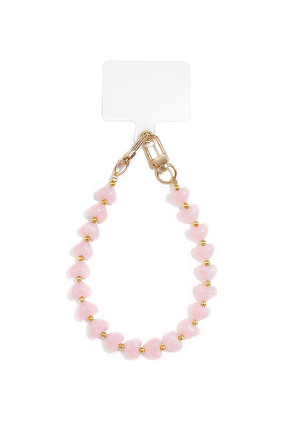 Telefoonketting met hartje, casual, acryl, dagelijkse accessoires