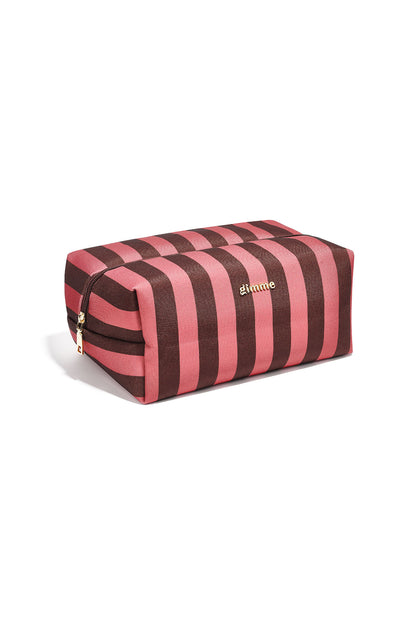 Make-up tasjes met strepen, eenvoudig, polyester, dagelijkse accessoires