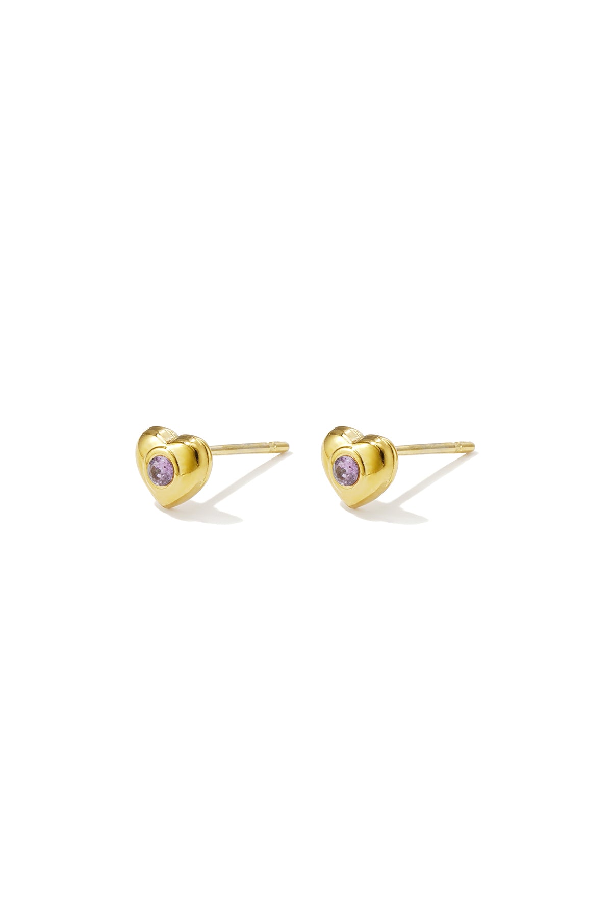 Roestvrijstalen oorknopjes met hartjesmotief, eenvoudige dagelijkse sieraden uit de Simple Series voor dames.