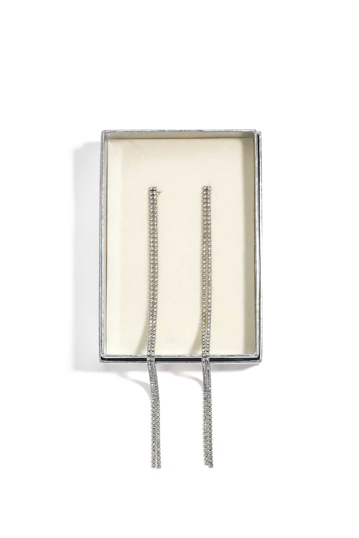 Oorbellen met hangertjes van roestvrij staal en ketting, Simple Daily Simple Series, damessieraden