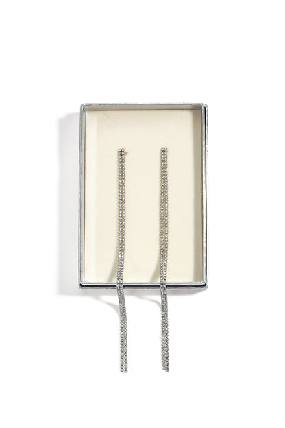Oorbellen met hangertjes van roestvrij staal en ketting, Simple Daily Simple Series, damessieraden