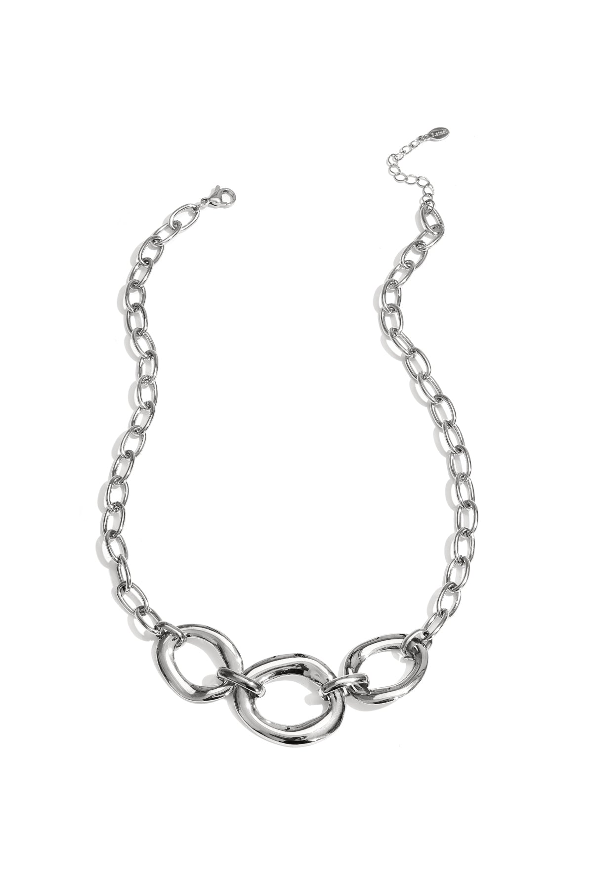 Ketting met ronde statement stukken