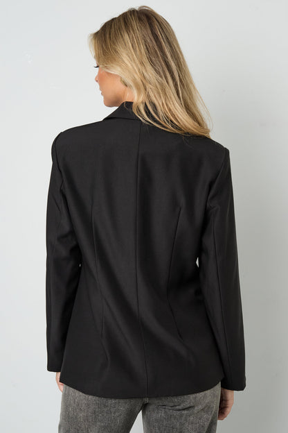 Geweven Polyestervezel Vrouwenpak Elegant Solide Kleur Herfst/Winter