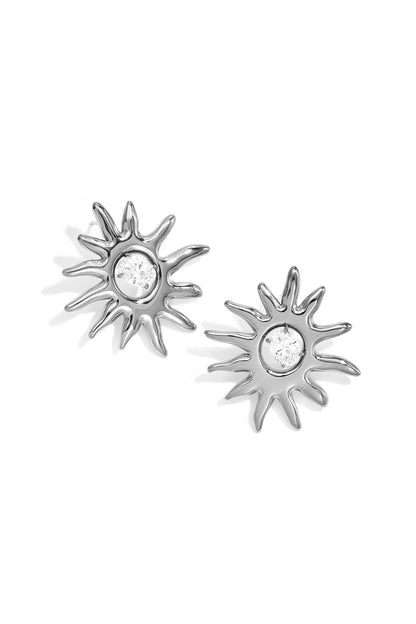 Roestvrijstalen oorknopjes met onregelmatige vorm, eenvoudige, alledaagse serie, dames sieraden