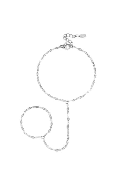 Hand chain met chunky ketting