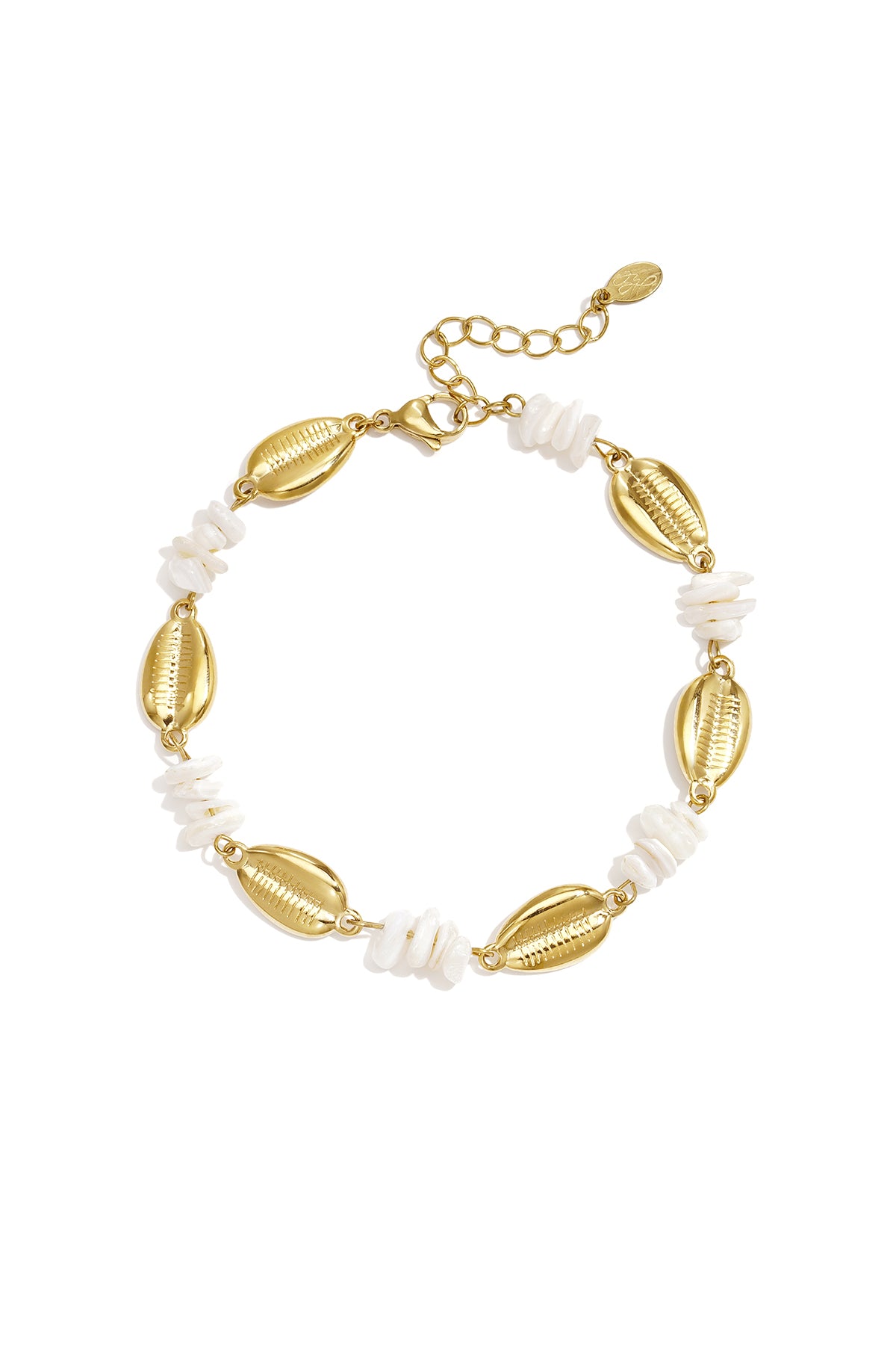 Enkelbandjes van roestvrij staal met kralen, Simple Daily serie, dames sieraden