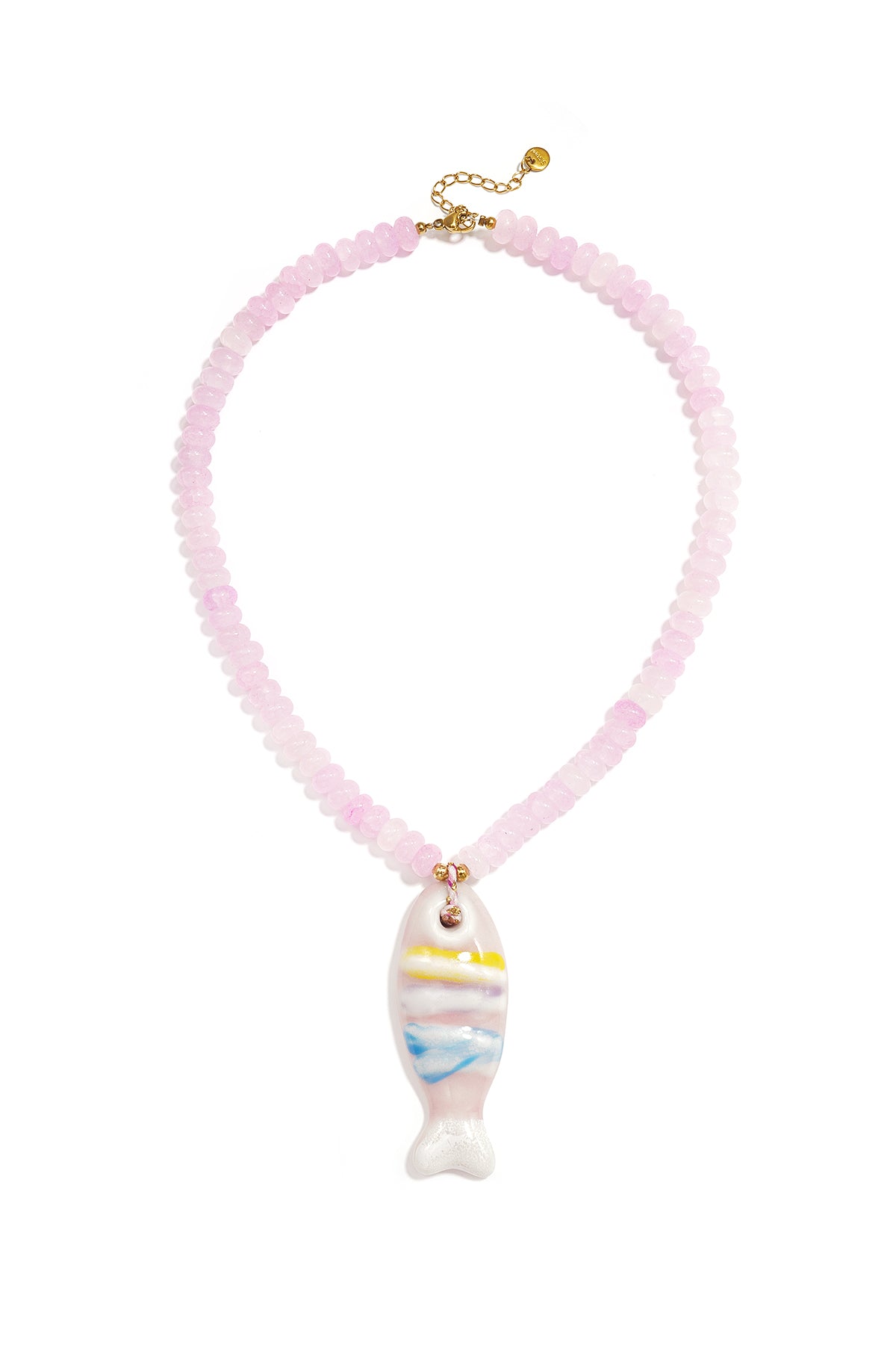 Keramische kralenkettingen met vismotief, vakantie-/strandthema, romantische serie voor dames.