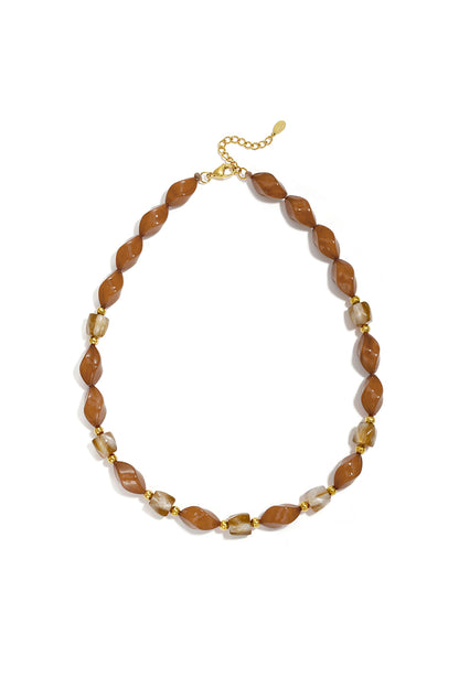Acryl kralenkettingen met onregelmatige vorm, eenvoudige, alledaagse serie, dames sieraden