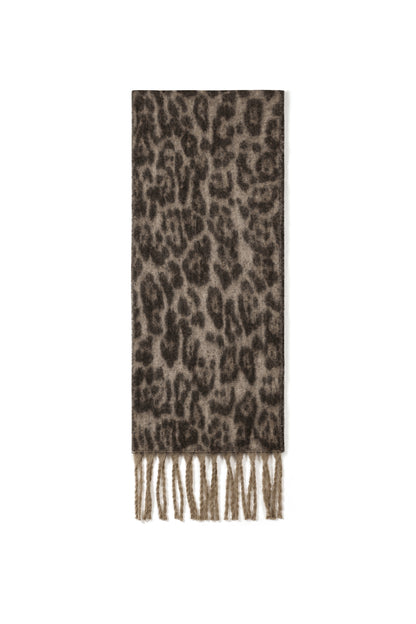 Wintersjaals met bloemenprint, casual, polyester, dagelijkse accessoires