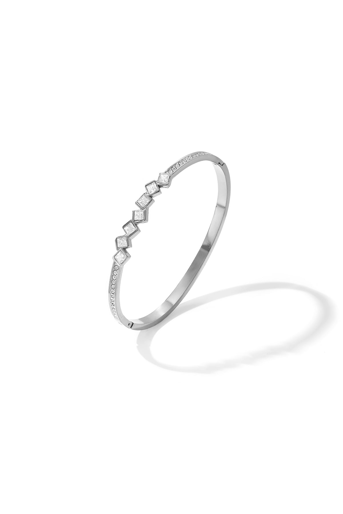 Roestvrijstalen rechthoekige armbanden, eenvoudige dagelijkse sieraden uit de Simple Series voor dames.