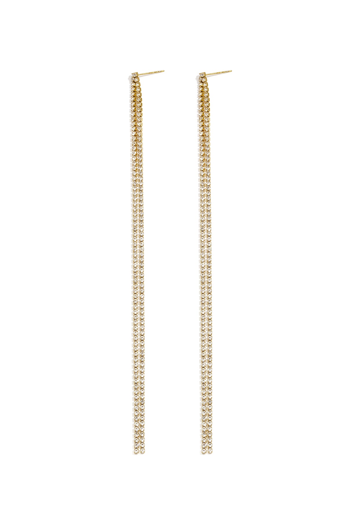 Oorbellen met hangertjes van roestvrij staal en ketting, Simple Daily Simple Series, damessieraden