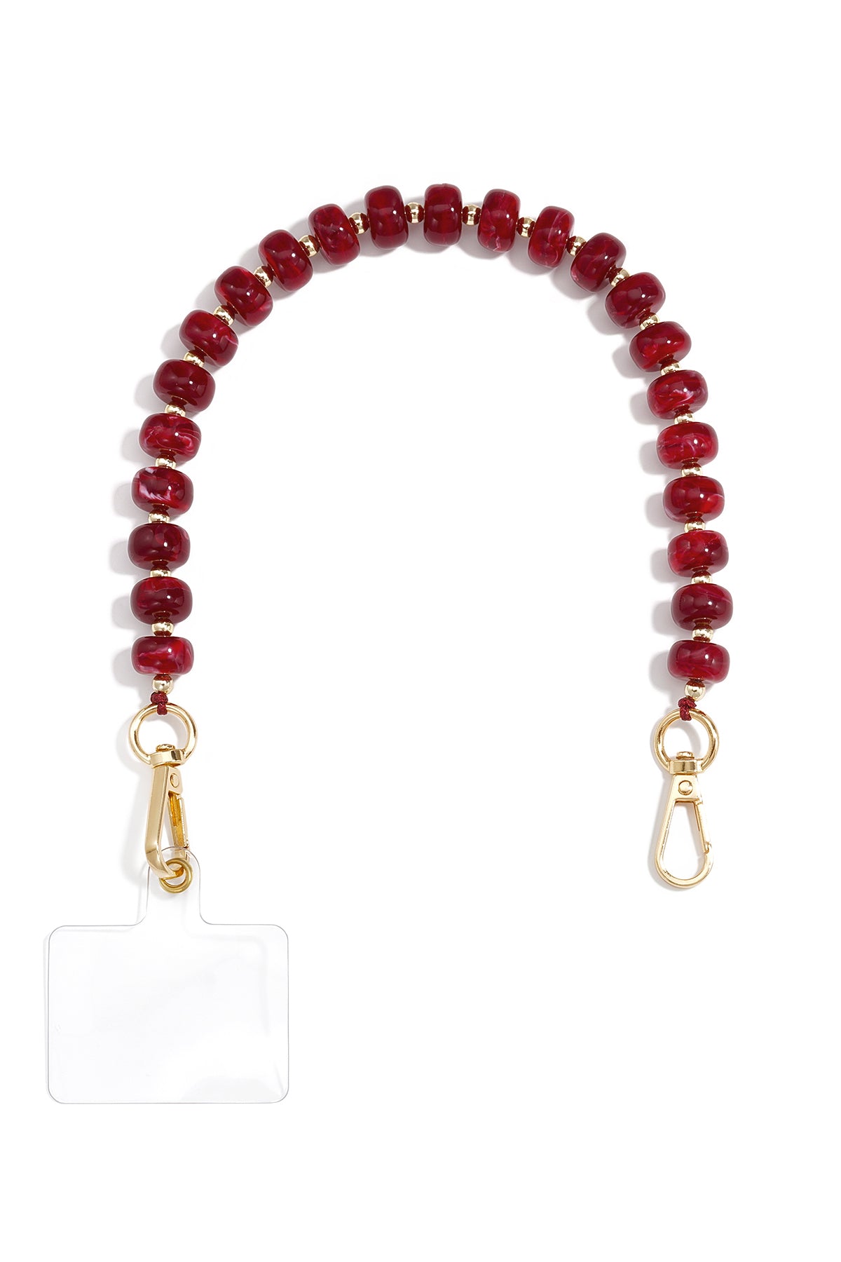 Telefoonketting met kleurverloop, eenvoudig, acryl, dagelijkse accessoires