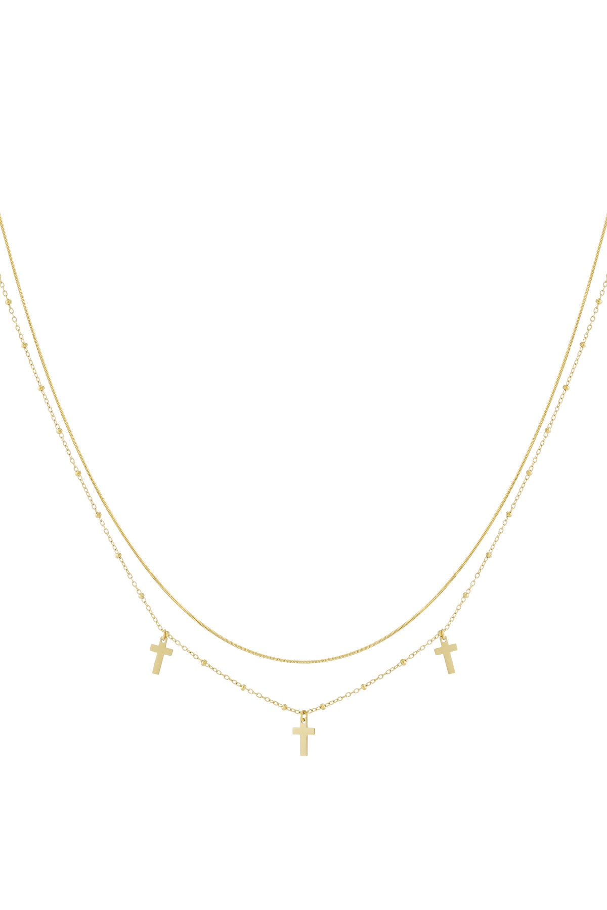   Gelaagde kettingen Kruis Casual Dagelijks Eenvoudig Serie Dames sieraden