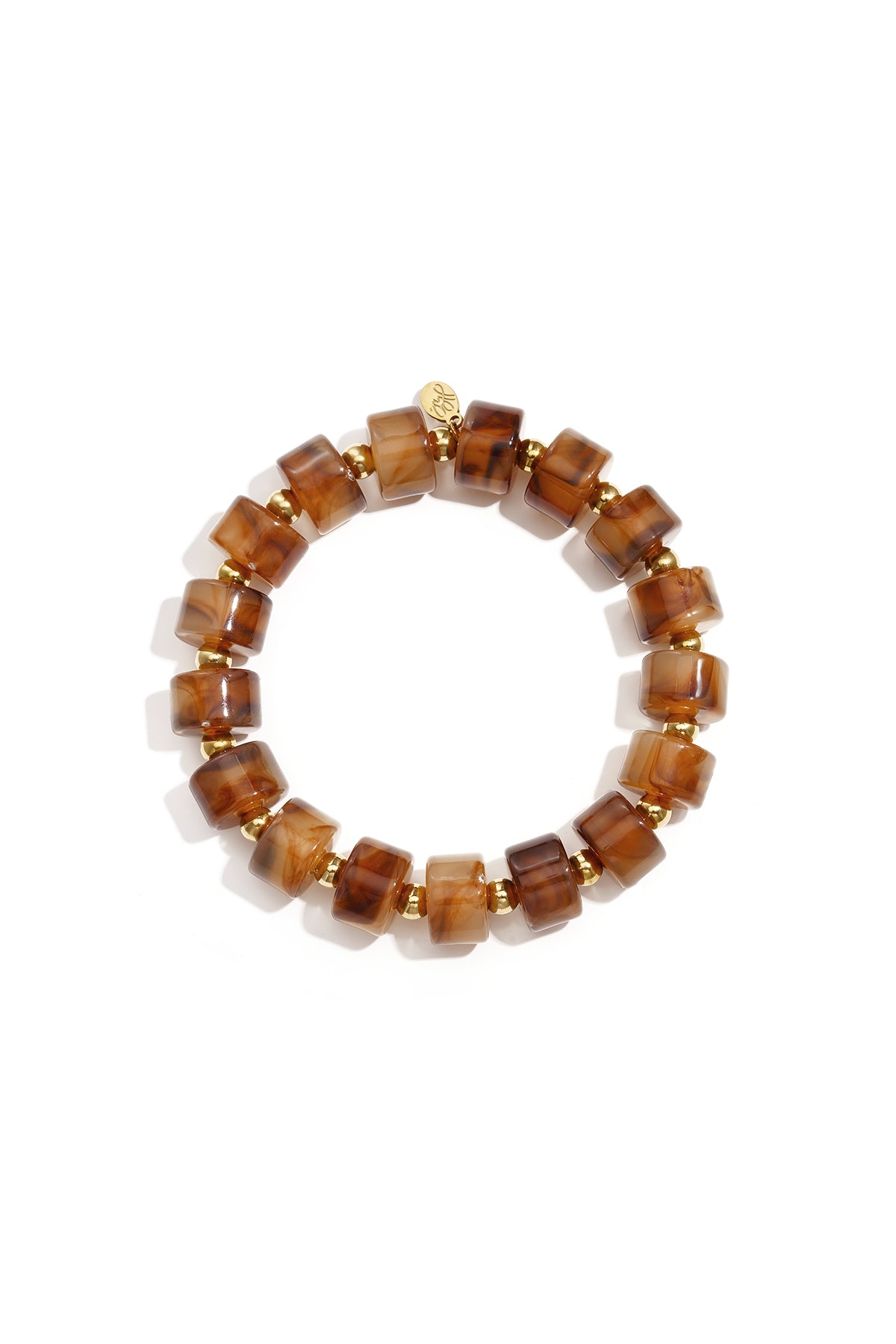 Armbanden van acryl met 14-karaats verguld goud, Daily Simple serie, damessieraden