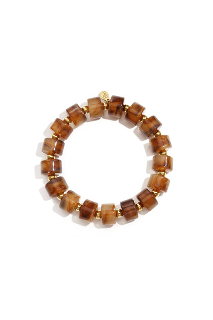 Armbanden van acryl met 14-karaats verguld goud, Daily Simple serie, damessieraden