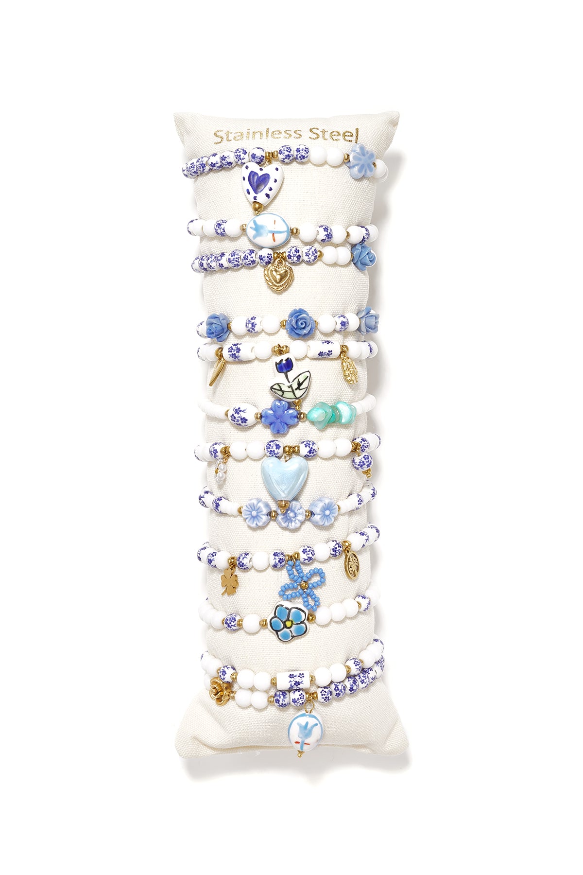 Keramische armbanden display set hart retro dagelijkse etnische serie dames sieraden