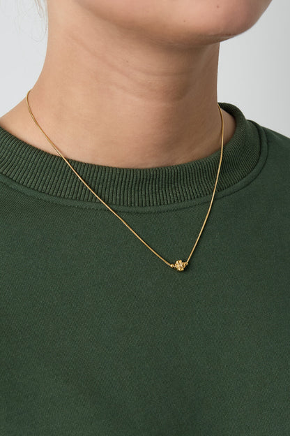 Minimalistische ketting met klavertje
