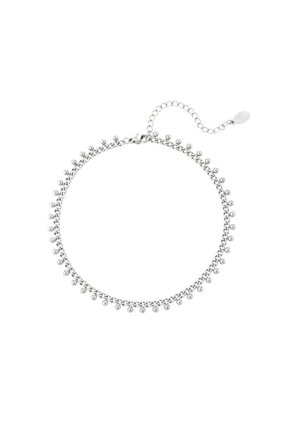 Roestvrijstalen enkelband bolletjes Goud kleur Stainless Steel