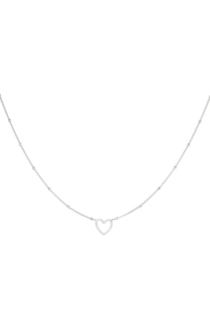 Minimalistische ketting open hart Goud kleur Stainless Steel