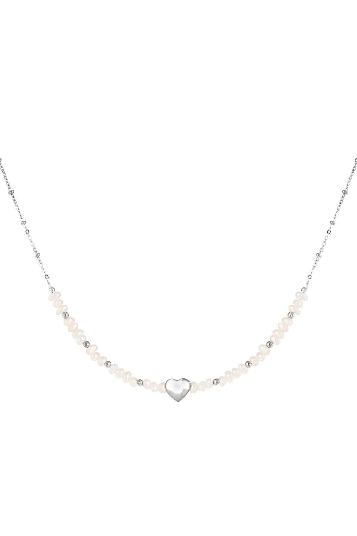 Ketting mooie parel Goud kleur Stainless Steel