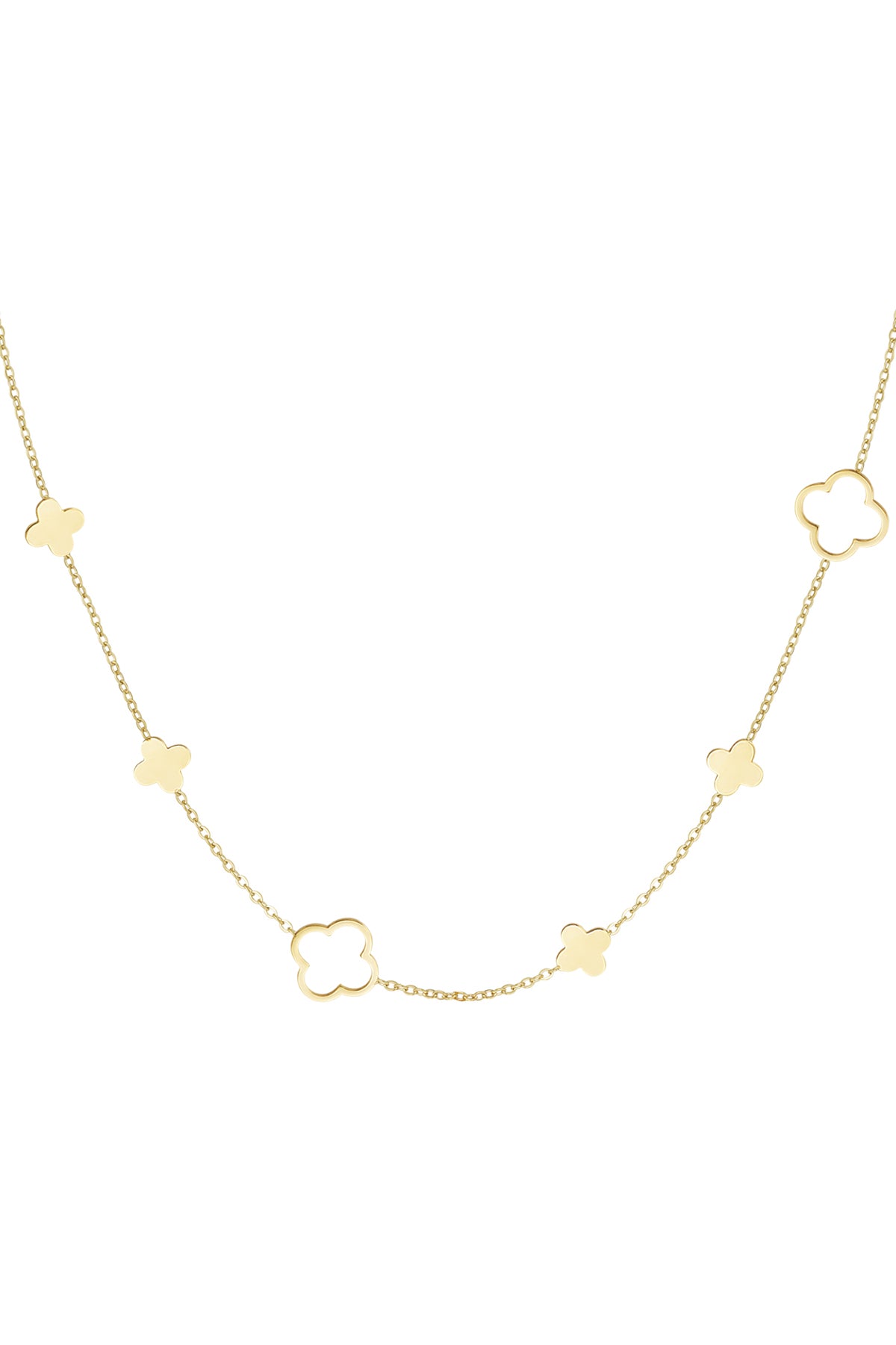 ketting verschillende klavertjes