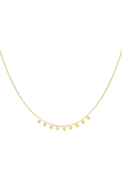 simpele ketting met ronde hangers