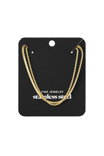 flat and chain double ketting