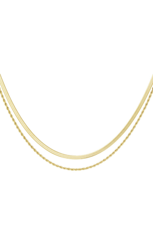 flat and chain double ketting