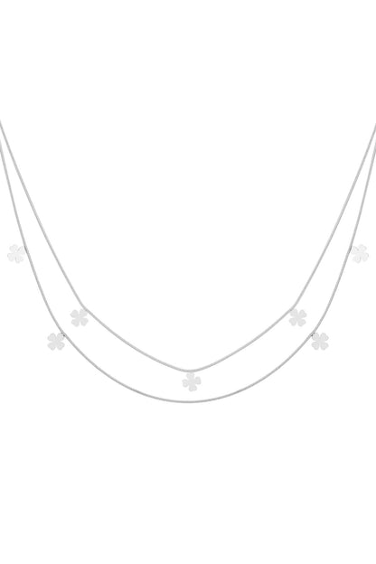 dubbele klaver ketting