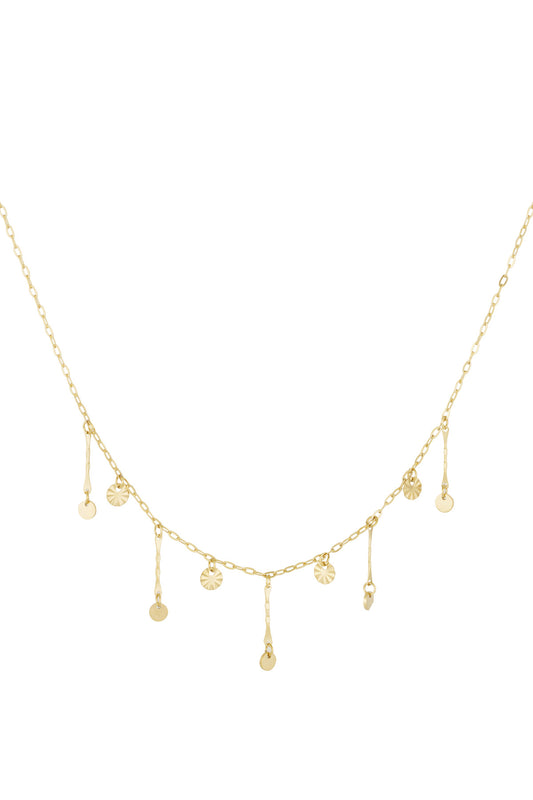 Golden Glimmer Necklace - Gold kleur