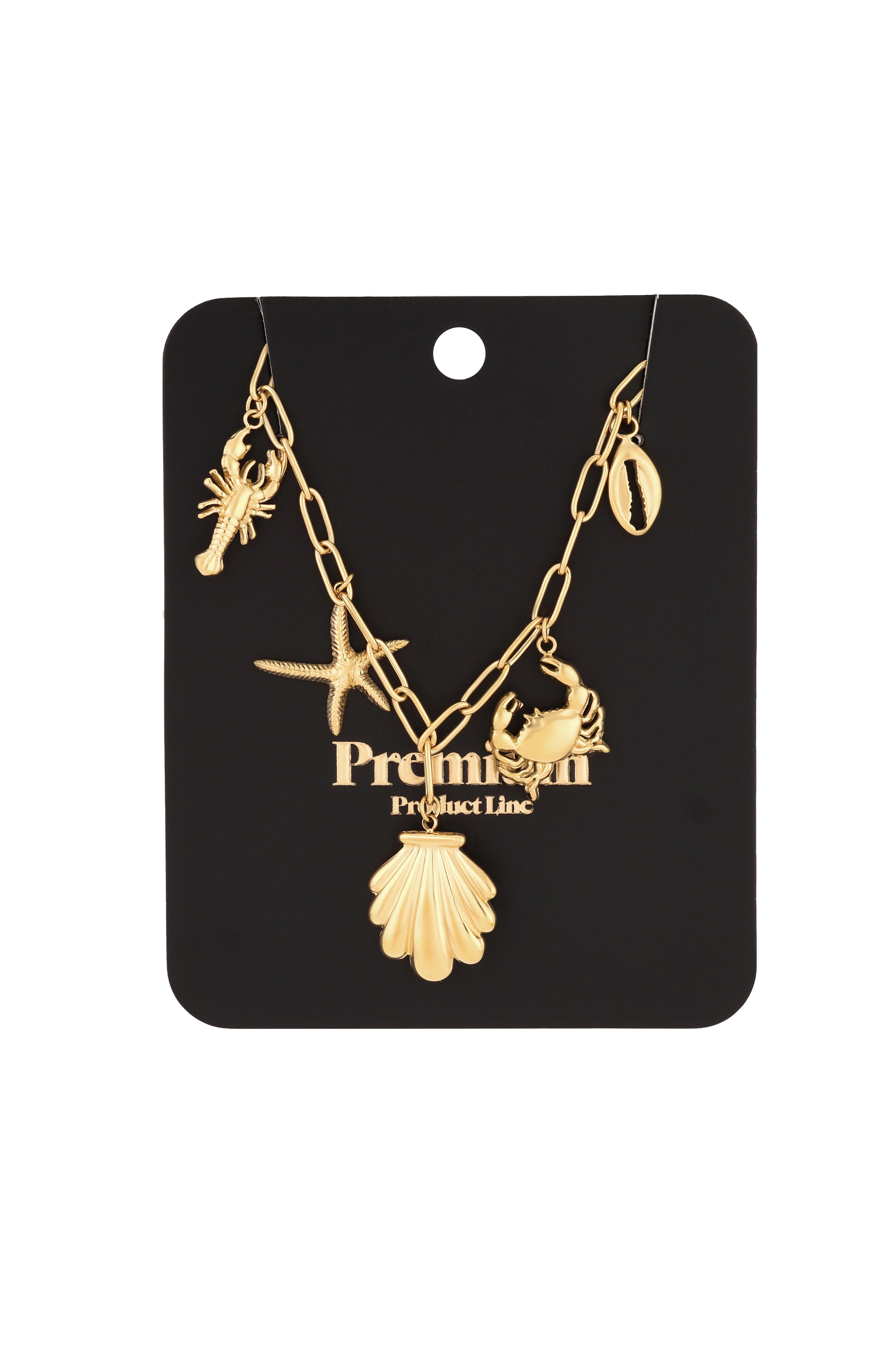 Beachy ketting - zilverkleur