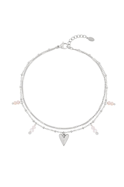 double love enkel armbandje