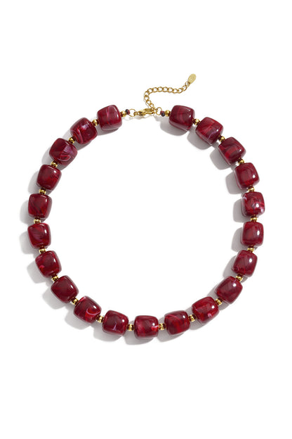 Acryl kralenkettingen met kleurverloop, eenvoudige, alledaagse serie, dames sieraden